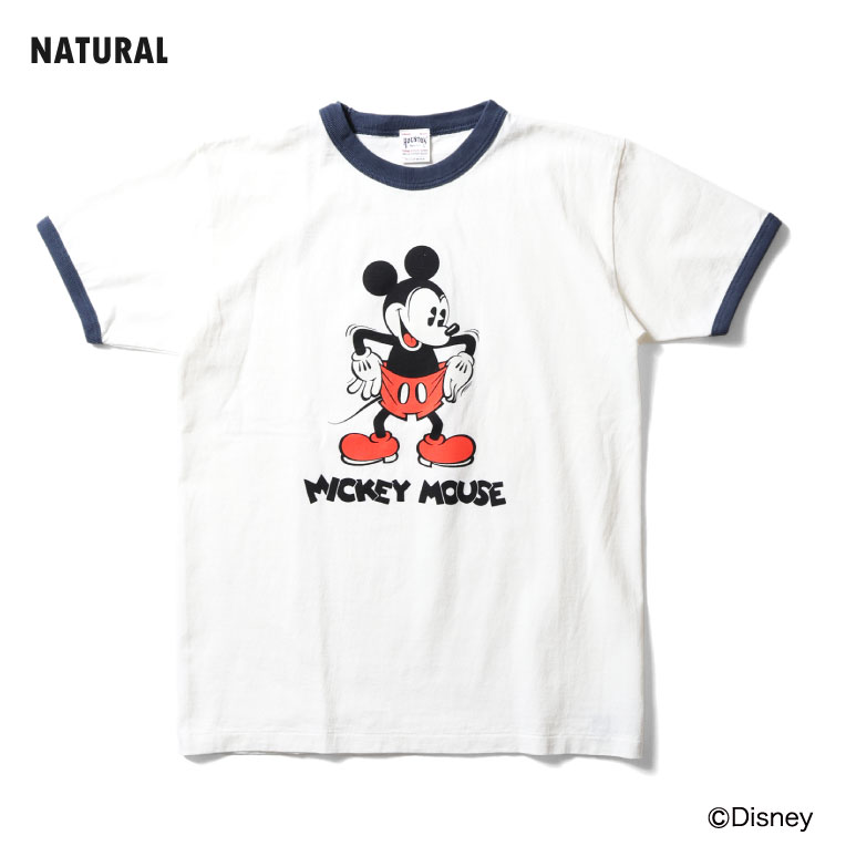 HOUSTON / ヒューストン 22284【HOUSTON】MICKEY PIGMENT PT S/S RINGER TEE / ミッキーピグメント半袖リンガーTEEシャツ -全3色- 