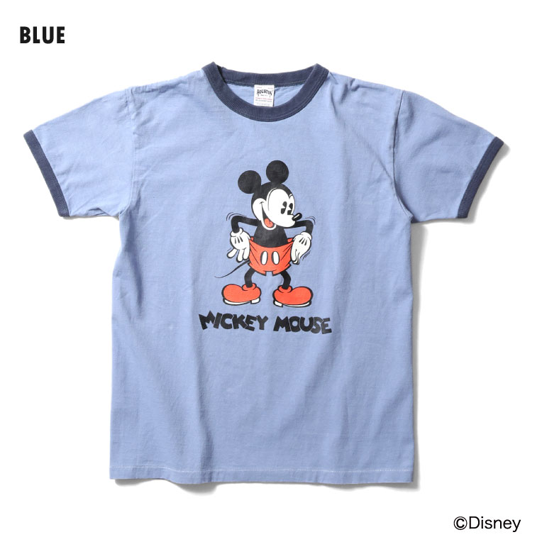HOUSTON / ヒューストン 22284【HOUSTON】MICKEY PIGMENT PT S/S RINGER TEE / ミッキーピグメント半袖リンガーTEEシャツ -全3色- 