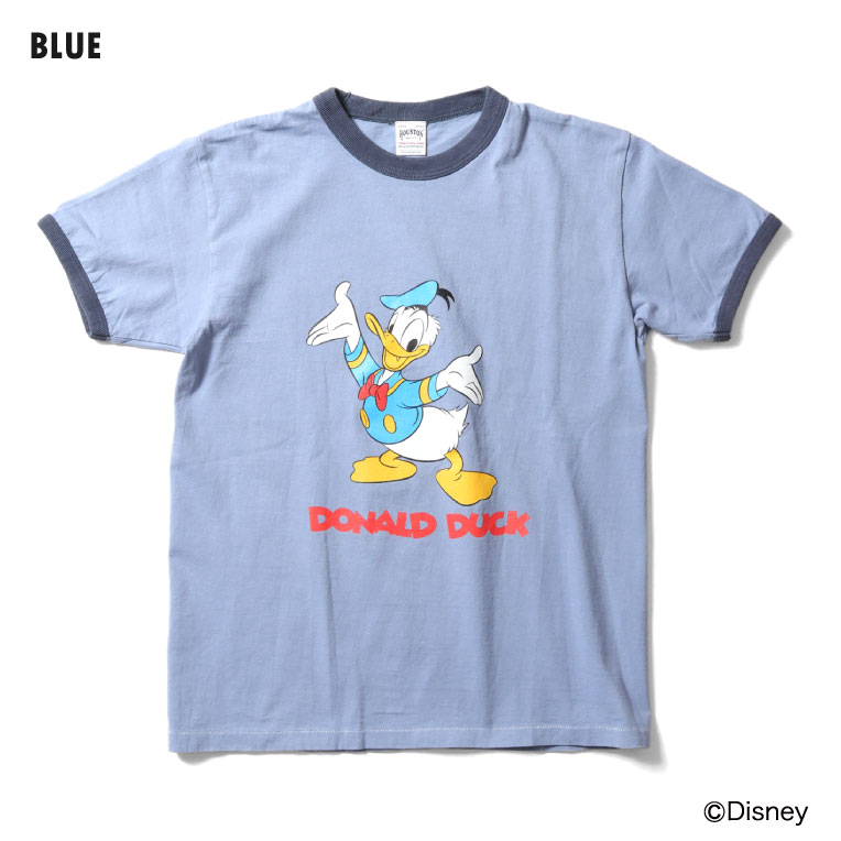 HOUSTON / ヒューストン 22285【HOUSTON】DONALD PIGMENT PT S/S RINGER TEE / ミッキーピグメント半袖リンガーTEEシャツ -全3色-
