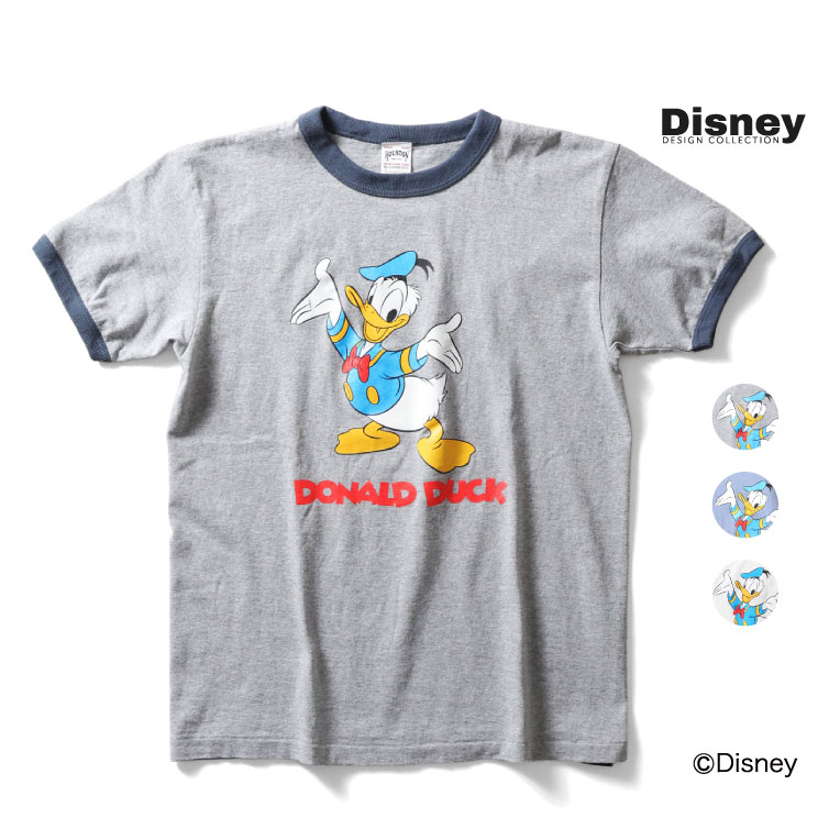 HOUSTON / ヒューストン 22285【HOUSTON】DONALD PIGMENT PT S/S RINGER TEE / ミッキーピグメント半袖リンガーTEEシャツ -全3色-