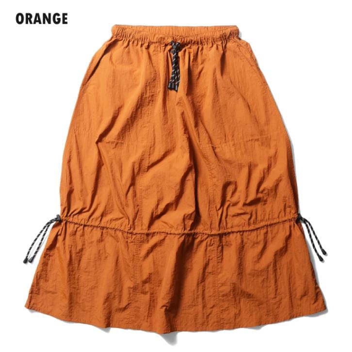 HOUSTON woman / ヒューストン ウーマン 1024W NYLON GATHERED SKIRT / ナイロンギャザースカート -全4色-