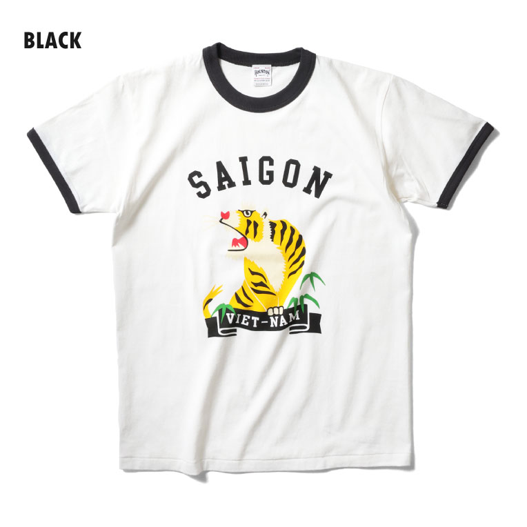 HOUSTON  / ヒューストン 22304 RINGER TEE(TIGER) / リンガーTシャツ -全3色- 