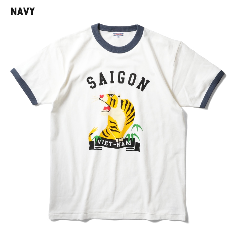 HOUSTON woman / ヒューストン ウーマン 2017W RINGER TEE (TIGER) / リンガーTEE -全3色- 