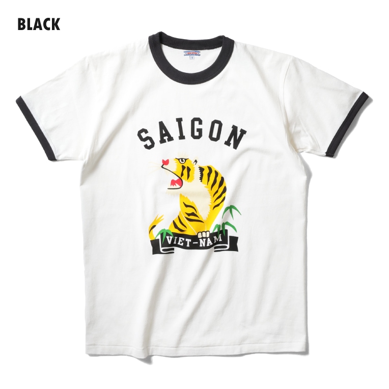 HOUSTON woman / ヒューストン ウーマン 2017W RINGER TEE (TIGER) / リンガーTEE -全3色- 