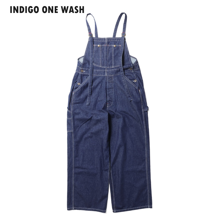 HOUSTON woman / ヒューストン ウーマン 1022W 8oz DENIM OVERALLS / 8ozデニムオーバーオール -全2色- 