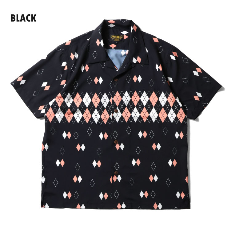 UNIVERD72 / ユニバード72 41235 DRY ALOHA SHIRT (ARGYLE) / アロハシャツ -全3色- 