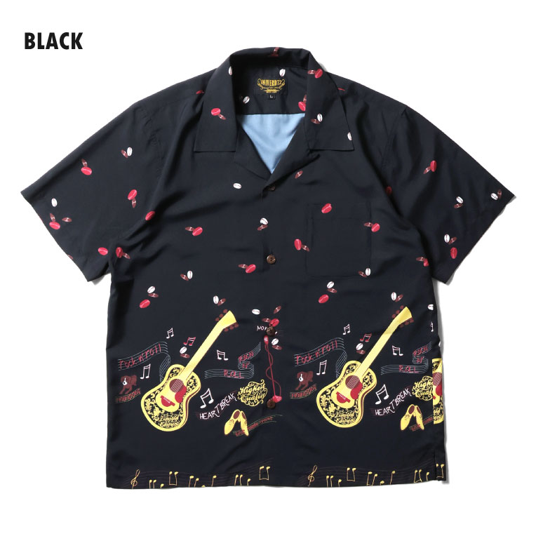 UNIVERD72 / ユニバード72 41237 DRY ALOHA SHIRT (GUITER) / アロハシャツ -全5色- 