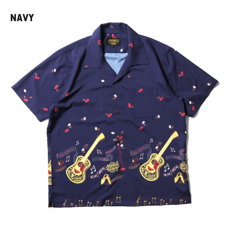 UNIVERD72 / ユニバード72 41237 DRY ALOHA SHIRT (GUITER) / アロハシャツ -全5色- 