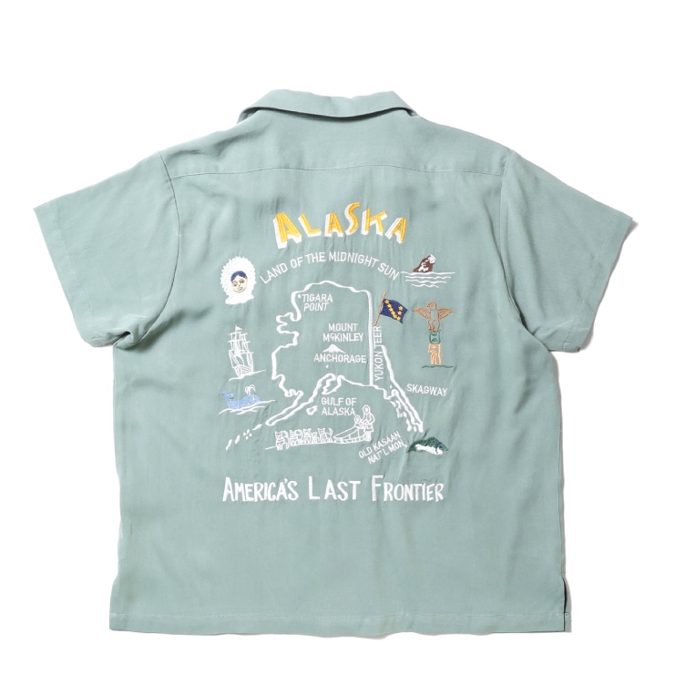 HOUSTON woman / ヒューストン ウーマン 4020W SOUVENIR SHIRT (ALASKA)  / スーベニアシャツ -全3色- 