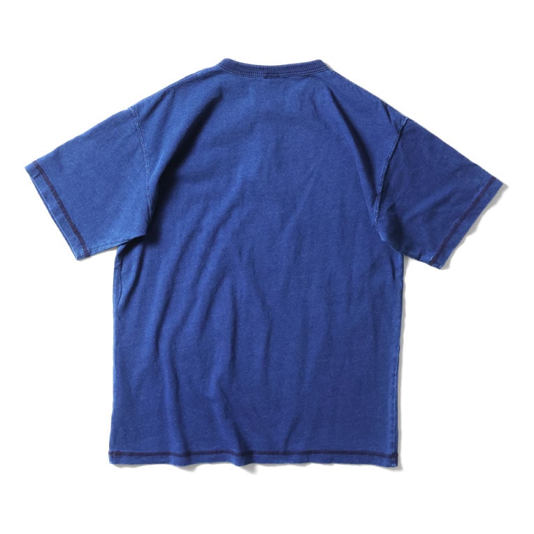 HOUSTON  / ヒューストン 22287 INDIGO H/N TEE / インディゴヘンリーネック半袖Tシャツ -全3色- 