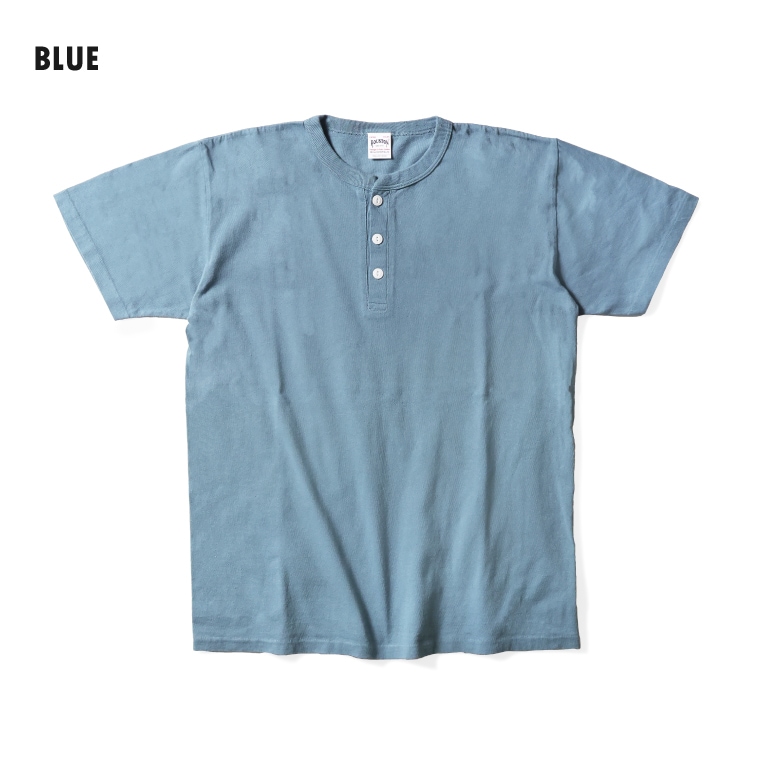 HOUSTON  / ヒューストン 22297 PIGMENT H/N TEE / ピグメントヘンリーネックTシャツ -全8色- 