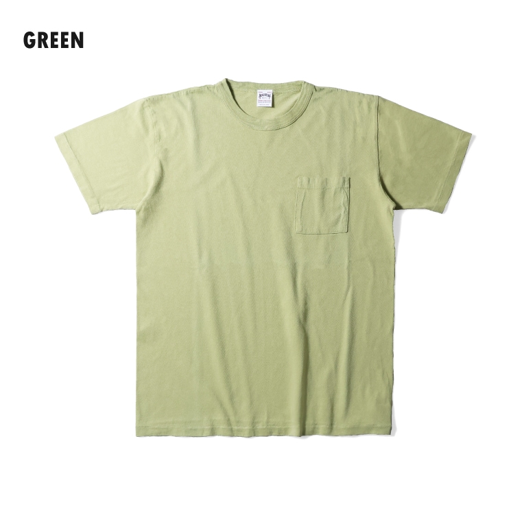 HOUSTON  / ヒューストン 22296 PIGMENT POCKET TEE / ピグメントポケットTシャツ -全8色- 