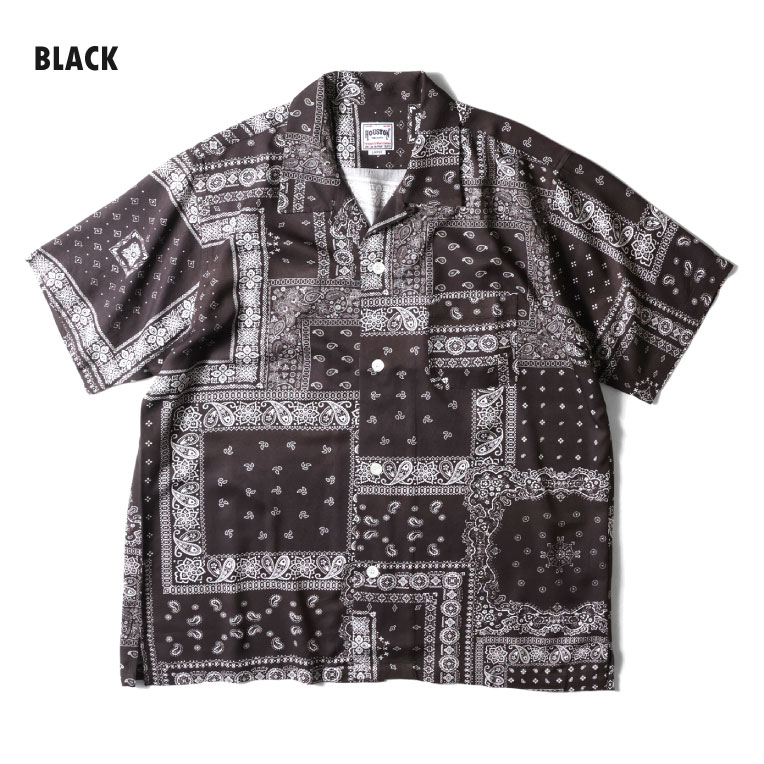 HOUSTON / ヒューストン 41193 ALOHA  SHIRT (BANDANA) / アロハシャツ -全4色- 