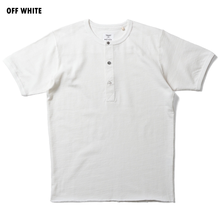 HOUSTON  / ヒューストン 22292 MESH H/N TEE / メッシュ ヘンリーネック Tシャツ  -全4色- 