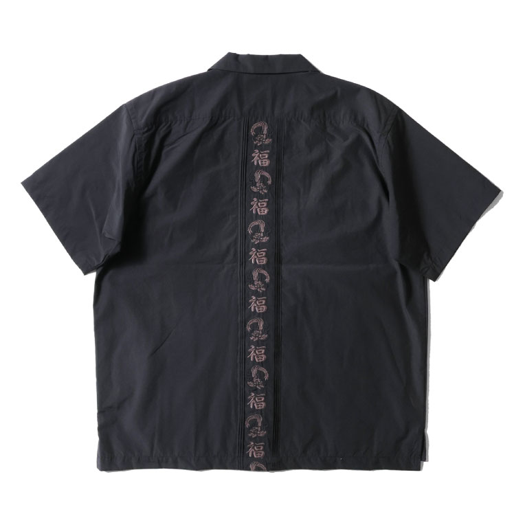 HOUSTON / ヒューストン 41219 EMB CUBA SHIRT(福) /キューバシャツ -全3色- 