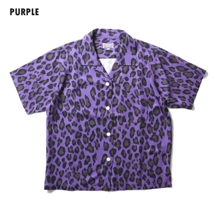 HOUSTON woman / ヒューストン ウーマン 4028W ALOHA SHIRT (LEOPARD) / アロハシャツ -全4色-