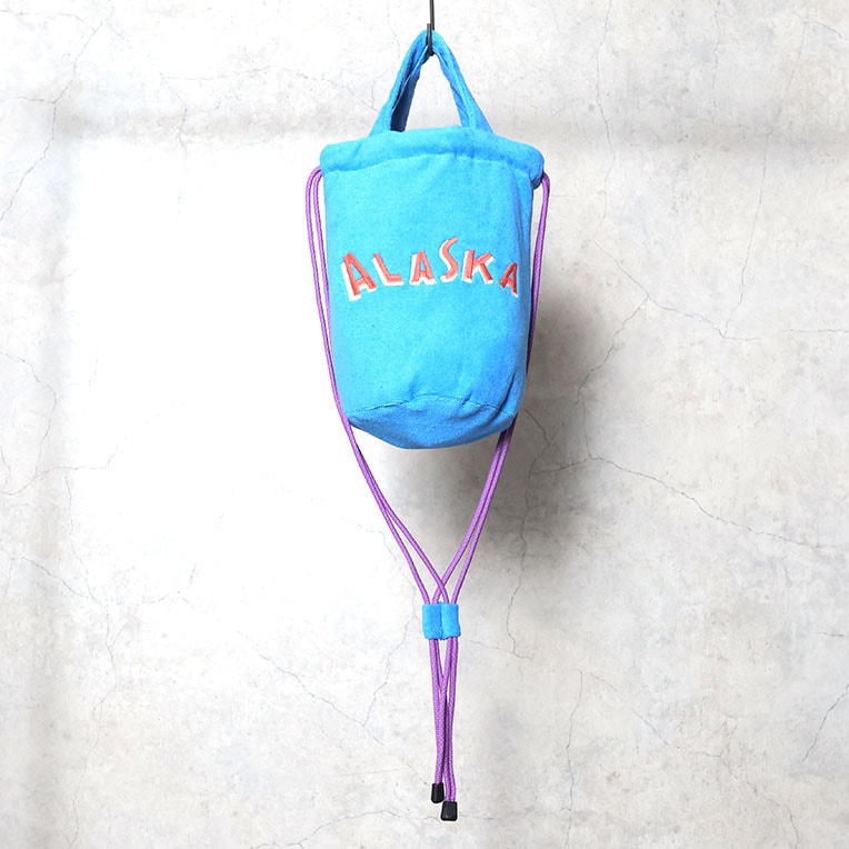 HOUSTON / ヒューストン 6891 EMB PILE EFFECT BAG (ALASKA) / 刺繍パイルエフェクトバッグ -全3色-