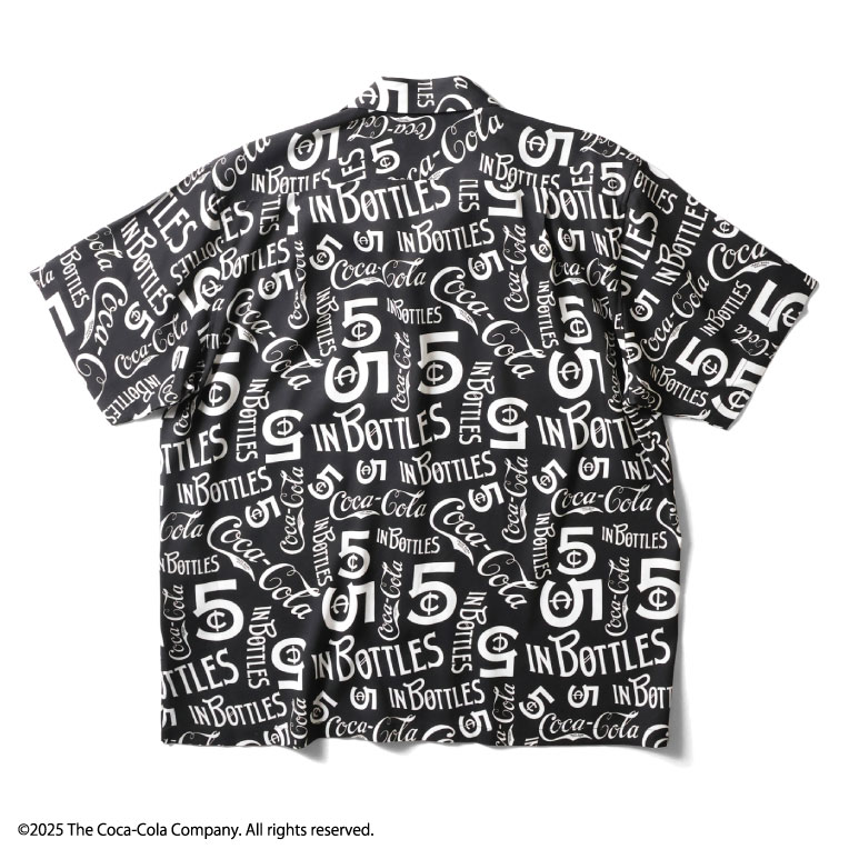 HOUSTON / ヒューストン 41227 COCA-COLA ALOHA SHIRT(IN BOTTOLES 5CENT) / コカ・コーラアロハシャツ -全2色-