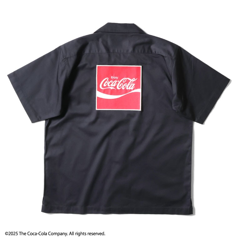 HOUSTON  / ヒューストン 41192 COCA-COLA PATCH TC WORK SHIRT / パッチTCツイルワークシャツ -全4色- 