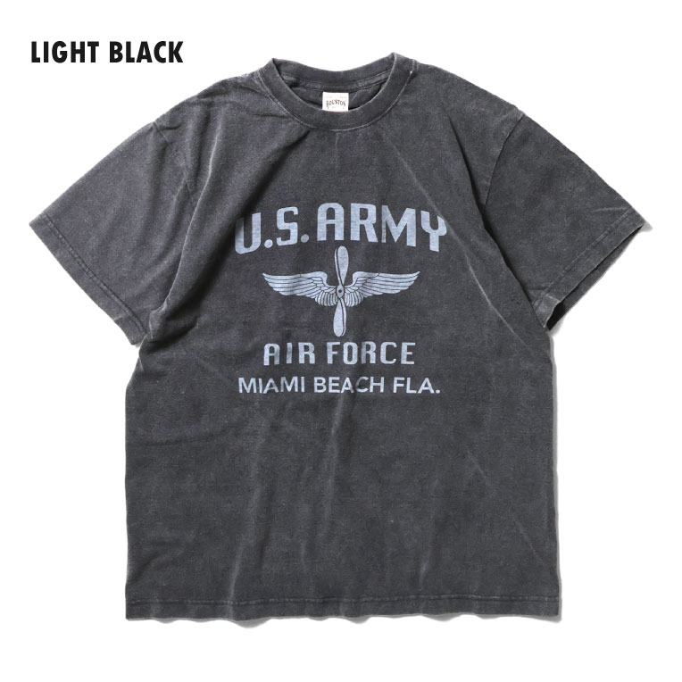 HOUSTON / ヒューストン 22353 POWDER FROST MILITARY TEE(WING) / パウダーフロストミリタリープリント半袖Tシャツ -全5色-