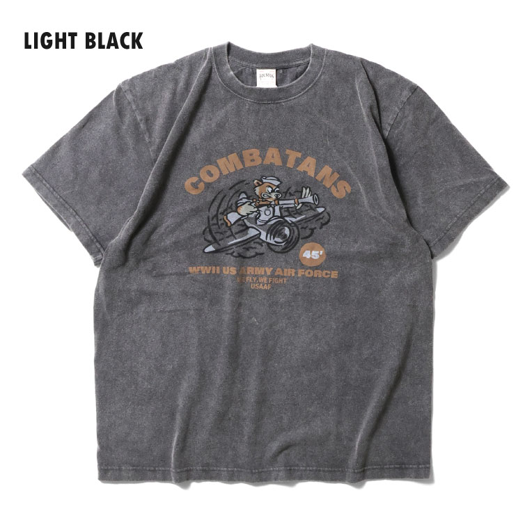HOUSTON / ヒューストン 22355 POWDER FROST MILITARY TEE(COMBAT) / パウダーフロストミリタリープリント半袖Tシャツ -全3色-