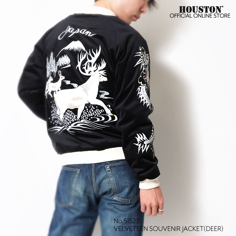 HOUSTON / ヒューストン 51523 VELVETEEN SOUVENIR JACKET (DEER) / 別珍スーベニアジャケット -全3色-