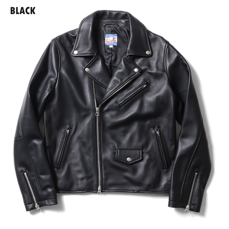 HOUSTON woman / ヒューストン ウーマン 8001W LEATHER RIDERS JACKET / レザーライダースジャケット -全1色- 