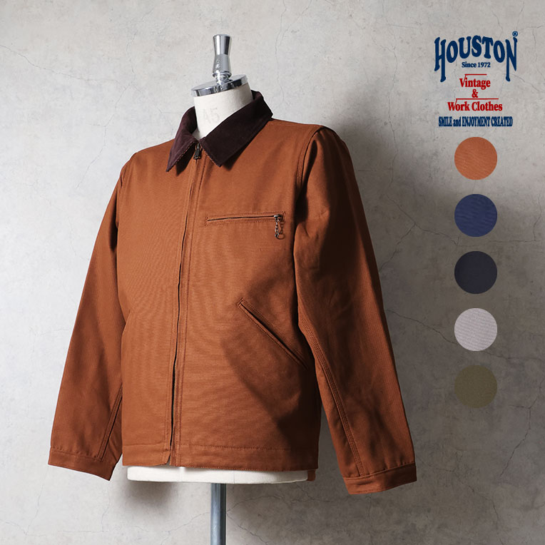 新品 ヒューストン Houston 復刻 ウエスタンジャケット Mサイズ HOUSTON / ヒューストン 51560 DUCK ZIP WORK JACKET / ダックジップ