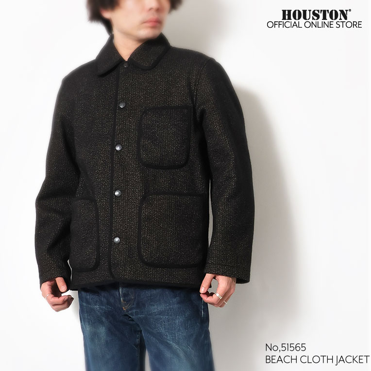 HOUSTON / ヒューストン 51565 BEACH CLOTH JACKET / ビーチクロスジャケット -全2色-  