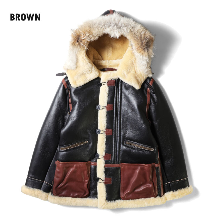 HOUSTON / ヒューストン 8230 MOUTON B-7 FLIGHT JACKET / ムートンB-7フライトジャケット -全1色-  