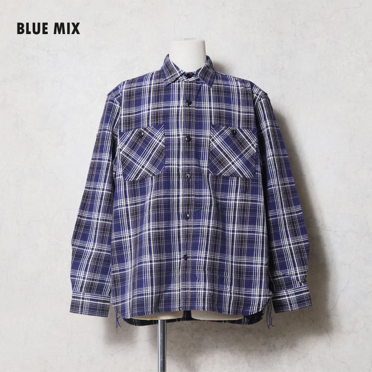 HOUSTON / ヒューストン 41253 AMERICAN CHECK VIYELLA SHIRT / アメリカンチェックビエラシャツ -全8色-