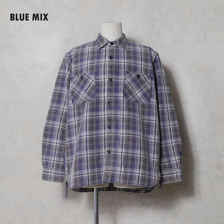 HOUSTON / ヒューストン 41253VW VINTAGE AMERICAN CHECK VIYELLA SHIRT / ビンテージアメリカンチェックビエラシャツ -全8色-