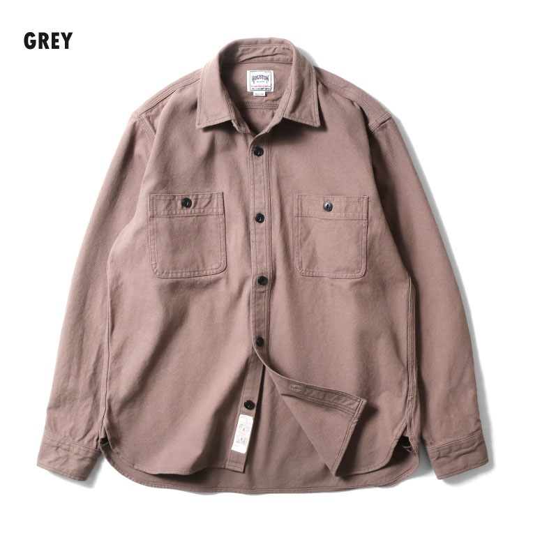 HOUSTON / ヒューストン 41254 SOLID VIYELLA SHIRT / ソリッドビエラシャツ -全6色- 