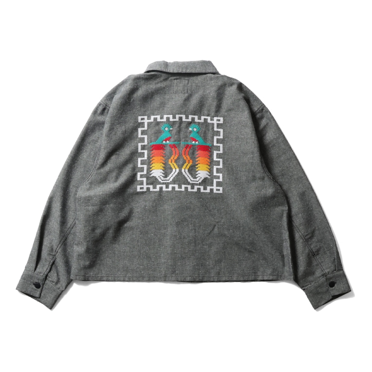 HOUSTON woman / ヒューストン ウーマン 4040W CHAMBRAY SHORT GUATEMALA SHIRT / シャンブレーショートグアテマラシャツ -全3色-