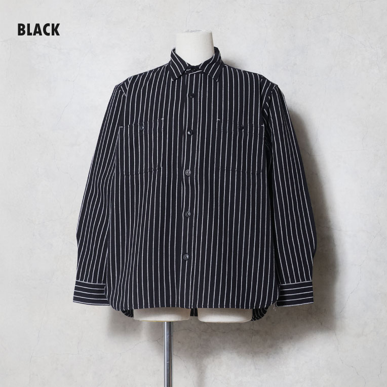 HOUSTON / ヒューストン 41255 STRIPE VIYELLA SHIRT / ストライプビエラシャツ -全5色-
