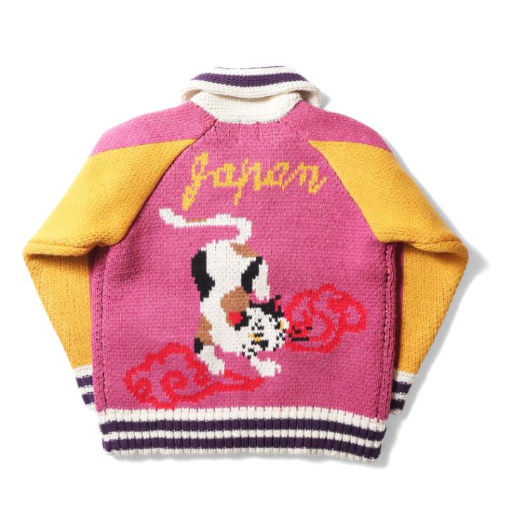HOUSTON woman / ヒューストン ウーマン 2018W SOUVENIR COWICHAN SWEATER (CAT) / スーベニアカウチンセーター -全2色- 