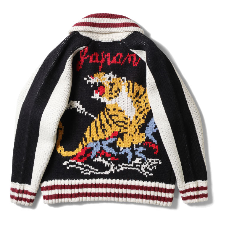 HOUSTON  / ヒューストン 22315 COWICHAN SWEATER (TIGER)/ カウチンニットセーター  -全3色- 