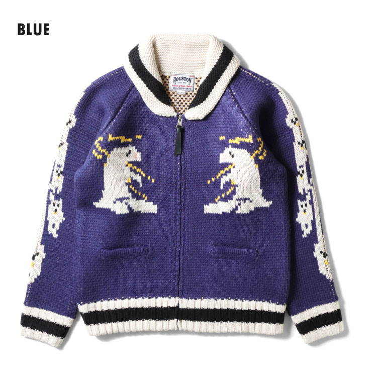 HOUSTON  / ヒューストン 22317 COWICHAN SWEATER (BEAR)/ カウチンニットセーター  -全3色- 