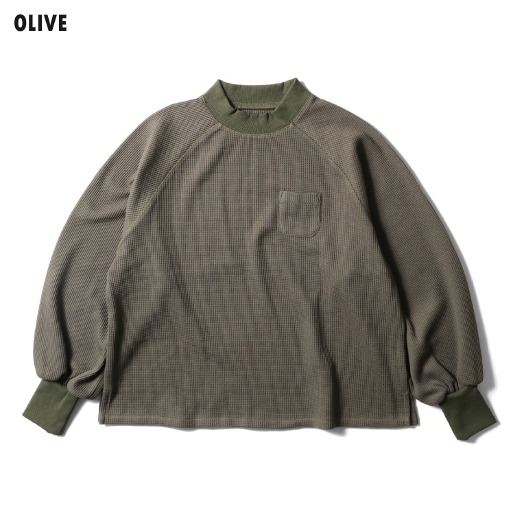 HOUSTON woman / ヒューストン ウーマン 2025W HIGH NECK VOLUME L/S THERMAL / ハイネックボリューム長袖サーマル -全4色-