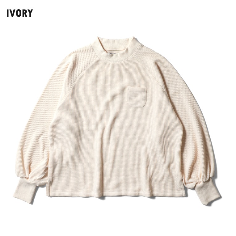 HOUSTON woman / ヒューストン ウーマン 2025W HIGH NECK VOLUME L/S THERMAL / ハイネックボリューム長袖サーマル -全4色-
