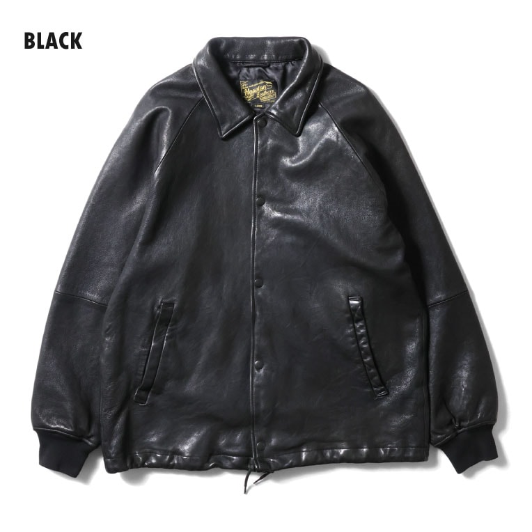 HOUSTON / ヒューストン 8237 LEATHER COACH JACKET / レザーコーチジャケット -全2色-  