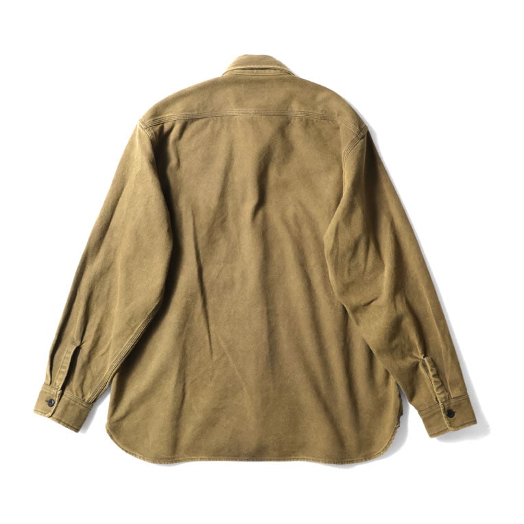 【OFFICIAL限定】HOUSTON / ヒューストン 41254VW VINTAGE  SOLID VIYELLA SHIRT / ビンテージソリッドビエラシャツ -全2色-