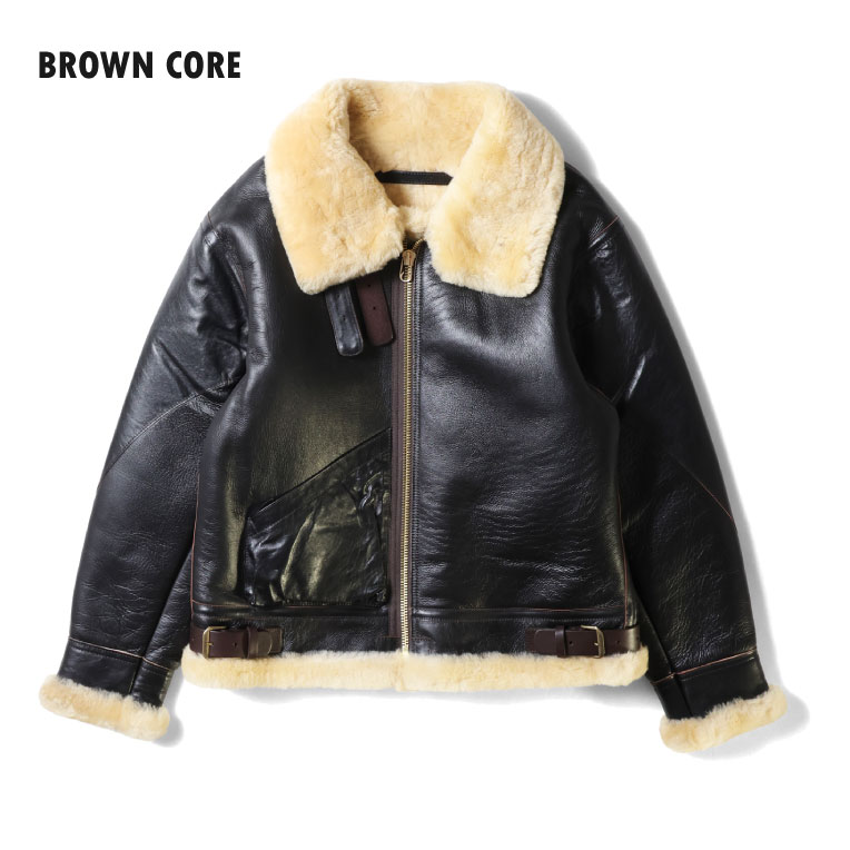 HOUSTON / ヒューストン 8231BC MOUTON B-3 FLIGHT JACKET -1POCKET- / ムートンB-3フライトジャケット-1POCKET- -全1色-
