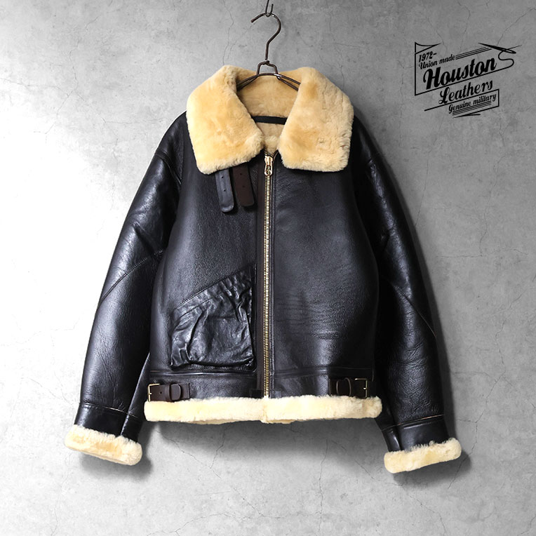 HOUSTON / ヒューストン 8231BC MOUTON B-3 FLIGHT JACKET -1POCKET- / ムートンB-3フライトジャケット-1POCKET- -全1色-