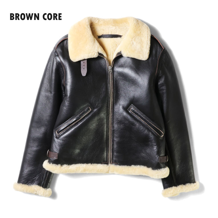 HOUSTON / ヒューストン 8232BC MOUTON B-6 FLIGHT JACKET / ムートンB-6フライトジャケット -全1色- 