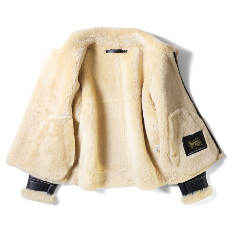 HOUSTON / ヒューストン 8233BC MOUTON B-3 FLIGHT JACKET -2POCKET- / ムートンB-3フライトジャケット-2POCKET- -全1色- 