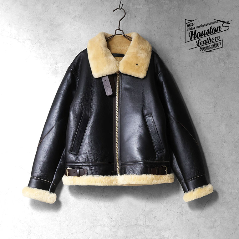 HOUSTON / ヒューストン 8233BC MOUTON B-3 FLIGHT JACKET -2POCKET- / ムートンB-3フライトジャケット-2POCKET- -全1色-