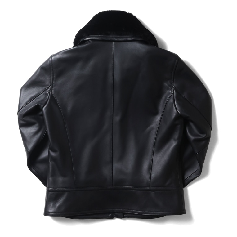 HOUSTON woman / ヒューストン ウーマン 8002W LEATHER BOA JACKET / レザーボアジャケット -全1色- 