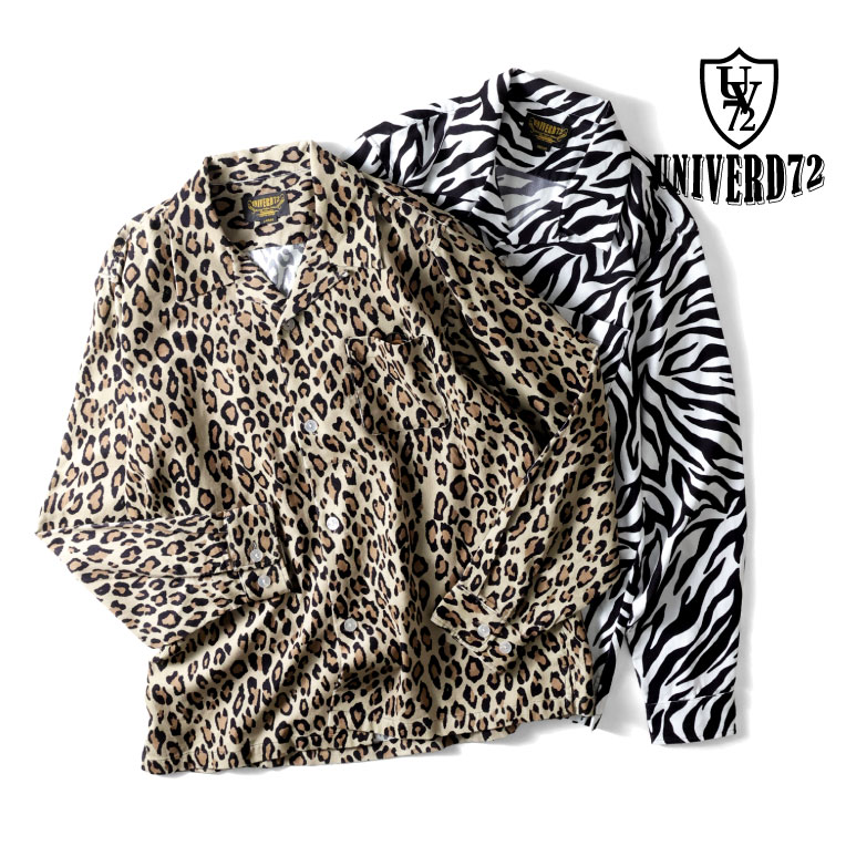 UNIVERD72 / ユニバード72 41264 PRINT CORDUROY SHIRT(ANIMAL