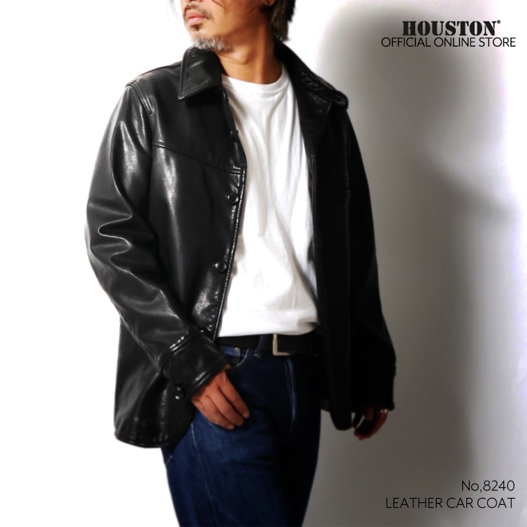 OFFICIAL限定】HOUSTON / ヒューストン 8240 LEATHER CAR COAT